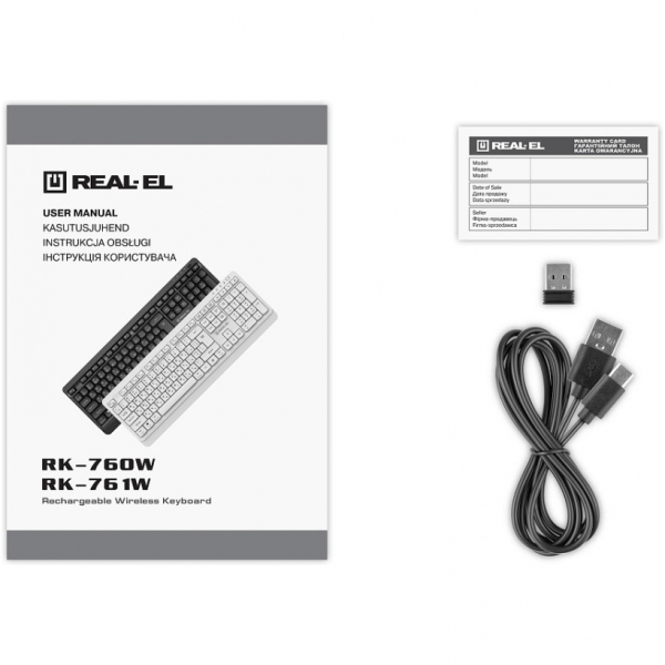 ��������� ���������� REAL-EL RK-760W Black - �������� 3