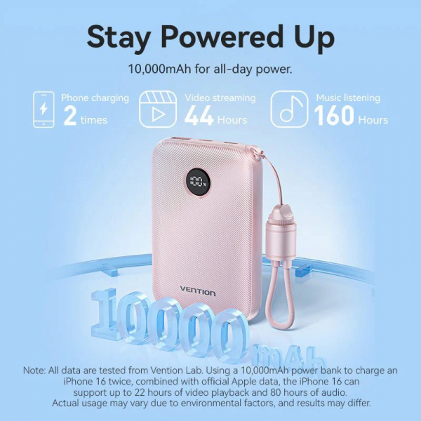 ������������� ��������� ������� Vention 10000mAh 22.5W Blue (FKAL0-C) - �������� 8