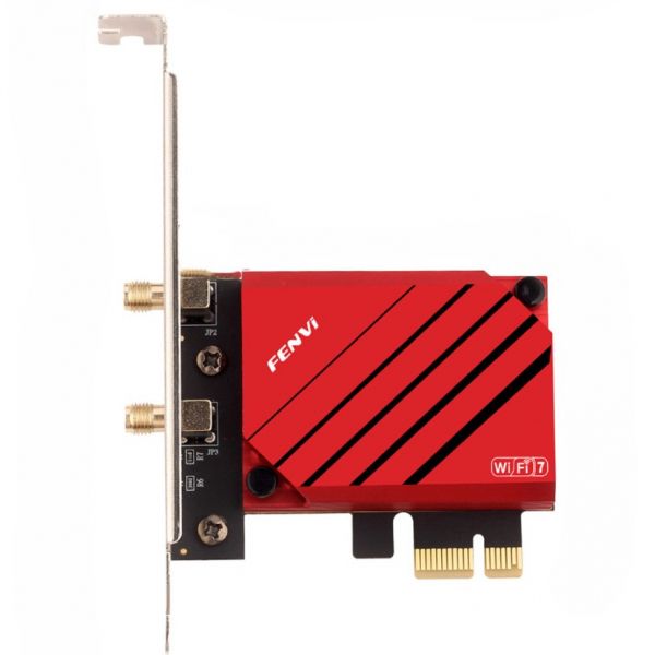 ������� ����� PCI-E x1, Fenvi FV-BE8800, WiFi 7 (�� 8800 Mbps), Bluetooth 5.4, Intel BE200, ��������, 2 ������� ������� (!!! �������� ������ � ������������ Intel !!!) - �������� 2