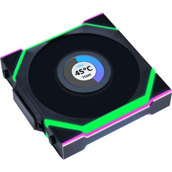 ���������� Lian Li Uni Fan SL Wireless LCD Reverse 120-1 Black (G99.12RSLLCD1W1B.00) - �������� 7