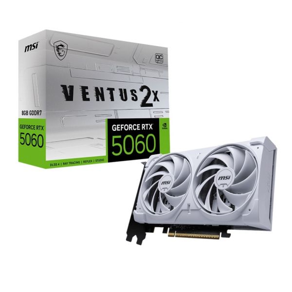 ���������� GF RTX 5060 8GB GDDR7 Ventus 2X OC White MSI (GeForce RTX 5060 8G VENTUS 2X OC WHITE) - �������� 5
