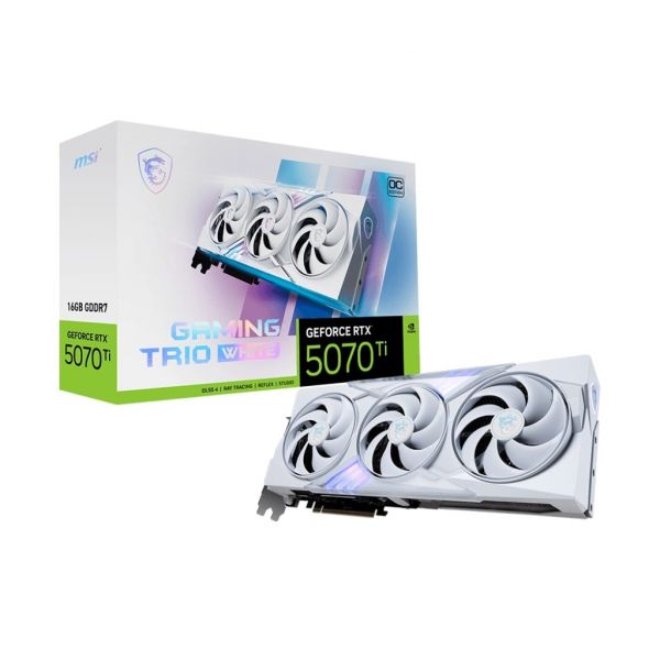 ³�������� GF RTX 5070 Ti 16GB GDDR7 Gaming Trio OC White MSI (GeForce RTX 5070 Ti 16G GAMING TRIO OC WHITE) - �������� 1