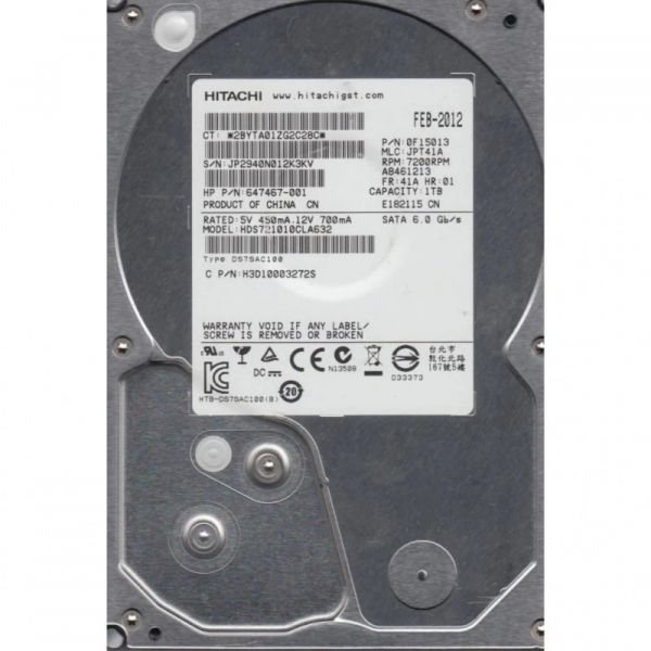 ���������� HDD SATA 1.0TB Hitachi 7200rpm 32MB (HDS721010CLA632)_Refurbished - �������� 1
