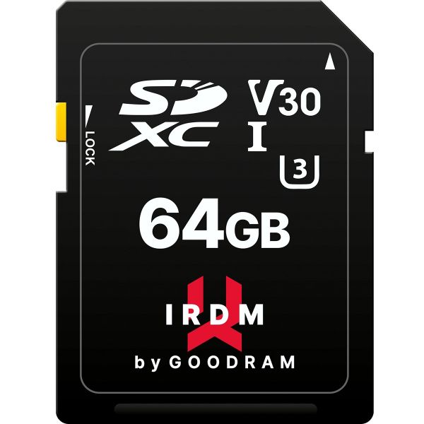 ����� ���'�� ����� ���`��i SDXC  64GB UHS-I/U3 Class 10 Goodram IRDM S3A0 R100/W40MB/s (IR-S3A0-0640R12) - �������� 1