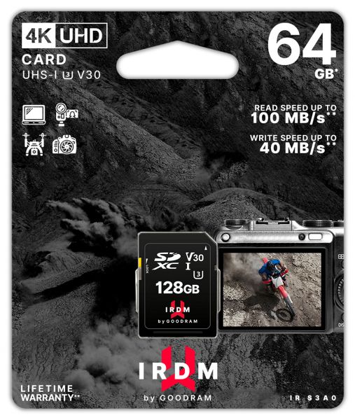 ����� ���'�� ����� ���`��i SDXC  64GB UHS-I/U3 Class 10 Goodram IRDM S3A0 R100/W40MB/s (IR-S3A0-0640R12) - �������� 2