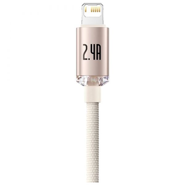 ������ Baseus Crystal Shine USB - Lightning, 2.4A, 2� Pink (CAJY001204) - �������� 3