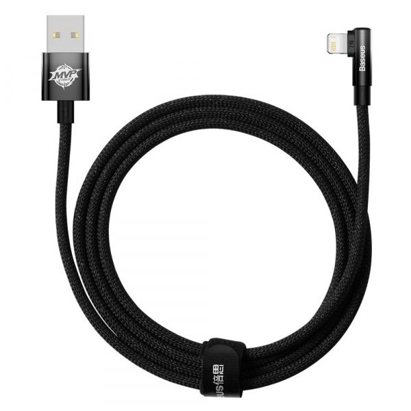  Baseus MVP 2 USB - Lightning, 2.4A, 2 Black (CAVP000101) -  1