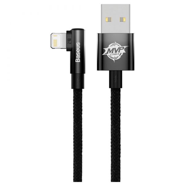  Baseus MVP 2 USB - Lightning, 2.4A, 2 Black (CAVP000101) -  3