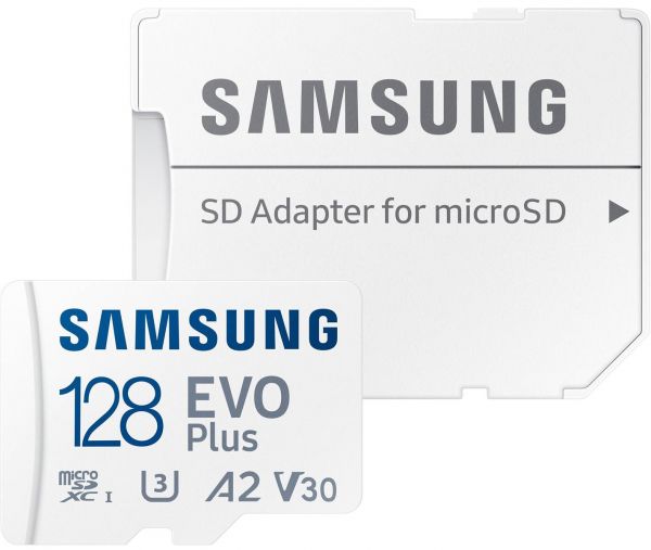 ����� ���'�� ����� ���`�� MicroSDXC  128GB UHS-I/U3 Class 10 Samsung Evo Plus R160MB/s + SD-������� (MB-MC128SA/EU) - �������� 4