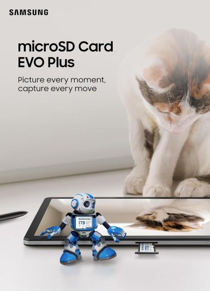 ����� ���'�� ����� ���`�� MicroSDXC  128GB UHS-I/U3 Class 10 Samsung Evo Plus R160MB/s + SD-������� (MB-MC128SA/EU) - �������� 8