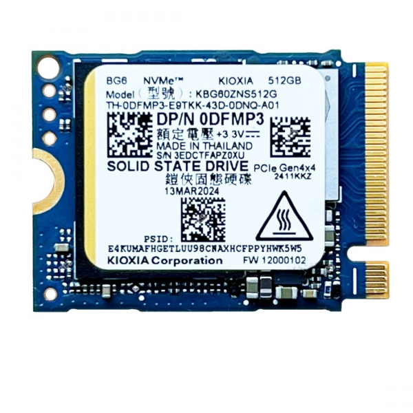����������� SSD 512GB Kioxia M.2 2230 NVMe PCIe 4.0 x4 (KEG60ZNS512G) - �������� 1