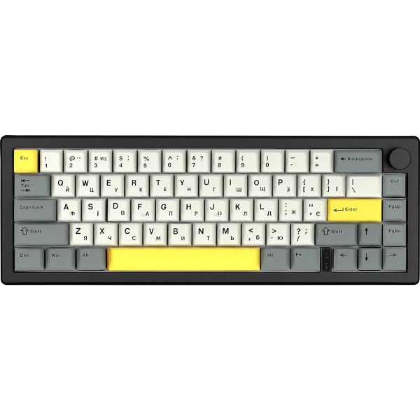 ��������� ���������� Epomaker EK68 65% Flamingo Switch Hot-Swap (2.4G/BT/USB) RGB UA Black (EK68-B-F) - �������� 1