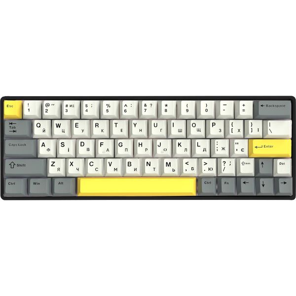 ��������� ���������� Epomaker EP64 60% Mulan Switch Hot-Swap (2.4G/BT/USB) RGB UA Black (EP64-B-M) - �������� 1