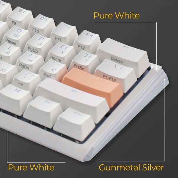 ��������� Ducky One 3 Mini Cherry MX Brown RGB UA USB White (DKON2161ST-BUAPXPWWWSC1) - �������� 6