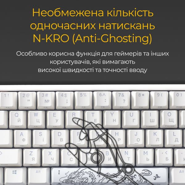 ��������� Ducky One 3 Mini Cherry MX Brown RGB UA USB White (DKON2161ST-BUAPXPWWWSC1) - �������� 8