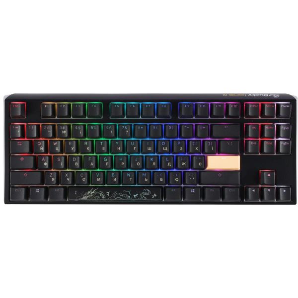  Ducky One 3 TKL Cherry MX Blue RGB UA USB Black (DKON2187ST-CUAPXCLAWSC1) -  1