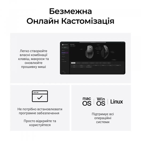 ���� ������������ Keychron M6S WL Black (M6S-A72) - �������� 10