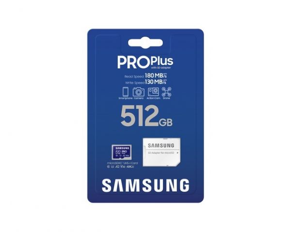 ����� ������ MicroSDXC 512GB UHS-I/U3 Class 10 Samsung Pro Plus R180/W130MB/s + SD-������� (MB-MD512SB/WW) - �������� 3