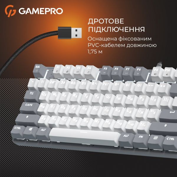 ������� ��������� ��������� GamePro Genesis Metallic (MK110G) 87% Red switches - �������� 8