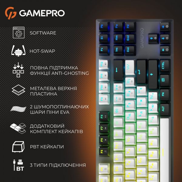 ���������� ��������� ��������� GamePro Genesis Joker Pro (MK124G) 87% Red switches - �������� 20