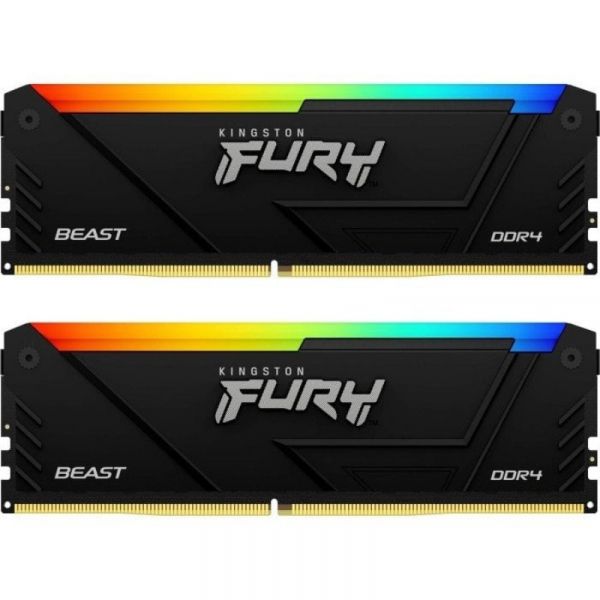   DDR4 2x8GB/3200 Kingston Fury Beast RGB (KF432C16BB2AK2/16) -  1