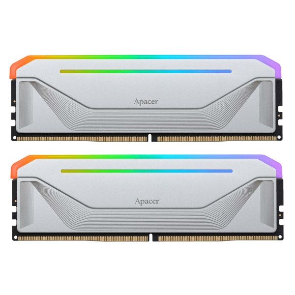 ������ ������ DDR5 2x16GB/5200 Apacer NOX RGB Silver (AH5U32G52C522NWAA-2) - �������� 1