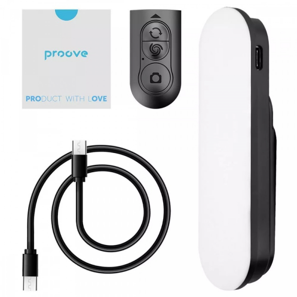 ����� ��� ����� Proove Selfie Lume, Black, 210 - 1110 ��, LED ���������, ����������� 600 mAh, Type-C (MPSL00010001) - �������� 9