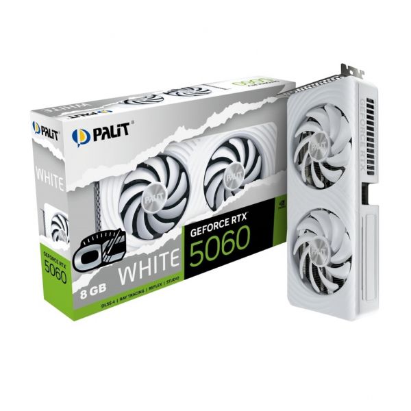 ³�������� GF RTX 5060 8GB GDDR7 White OC Palit (NE75060U19P1-GB2063M) - �������� 11