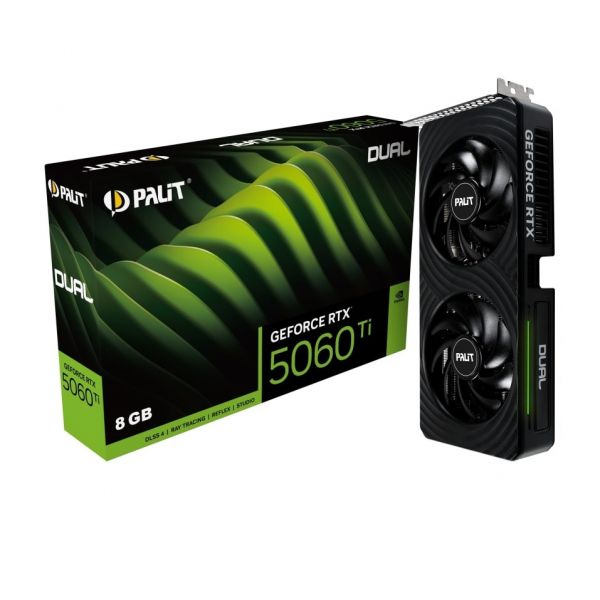���������� GF RTX 5060 Ti  8GB GDDR7 Dual Palit (NE7506T019P1-GB2062D) - �������� 1