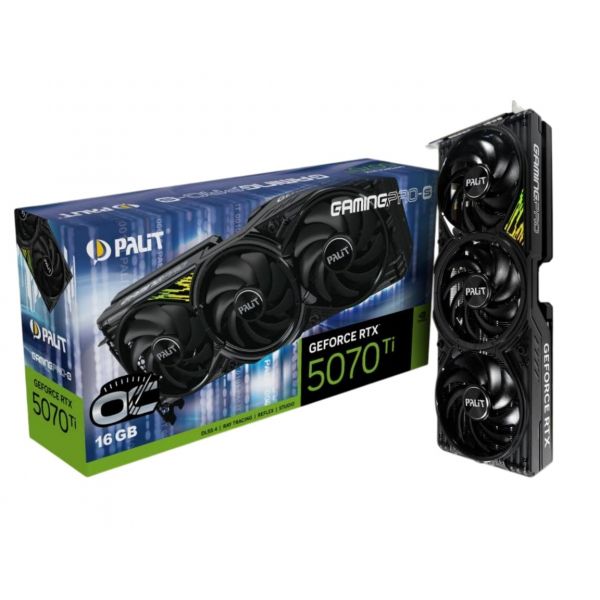³�������� GF RTX 5070 Ti 16GB GDDR7 GamingPro-S OC Palit (NE7507TS19T2-GB2031U) - �������� 1