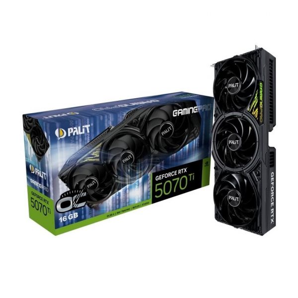 ³ GF RTX 5070 Ti 16GB GDDR7 GamingPro OC V1 Palit (NE7507TS19T2-GB2031Y) -  1