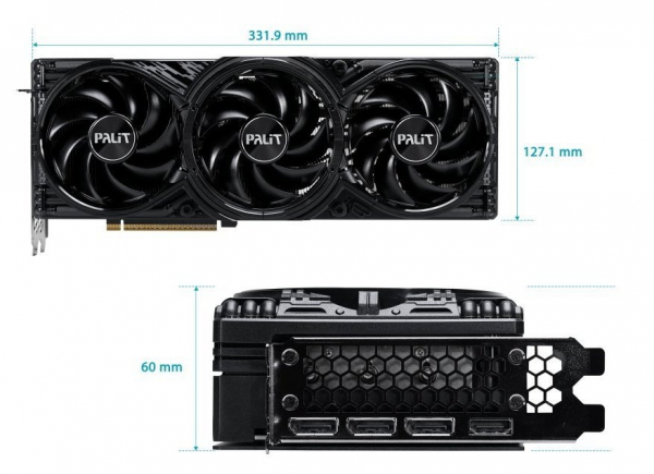 ���������� GF RTX 5080 16GB GDDR7 GamingPro OC V1 Palit (NE75080S19T2-GB2031Y) - �������� 1