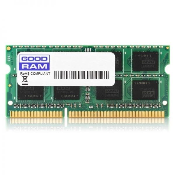   SO-DIMM DDR3 4Gb PC-1600 Goodram CL11 512x8 1,35V (GR1600S3V64L11S/4G) -  1