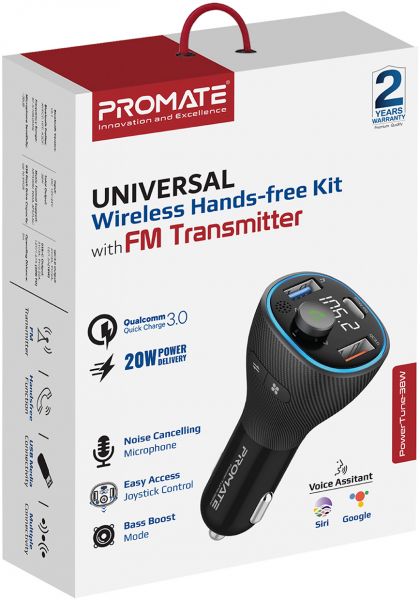 FM-��������� Promate PowerTune-38w Black - �������� 7