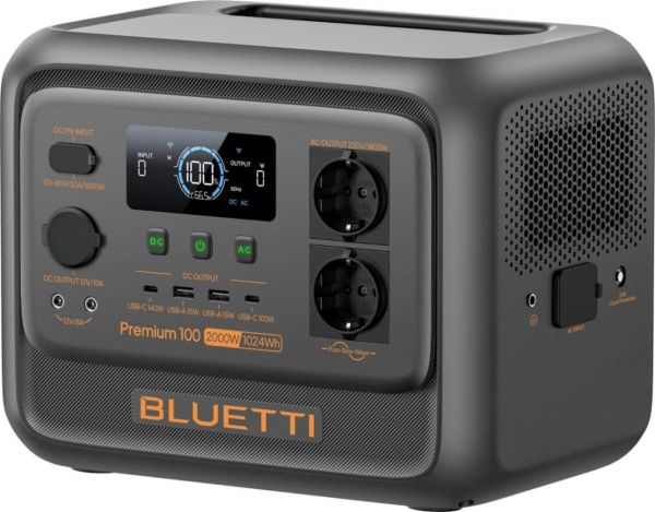   Bluetti Premium 100 V2, 2000W, 1024Wh -  6