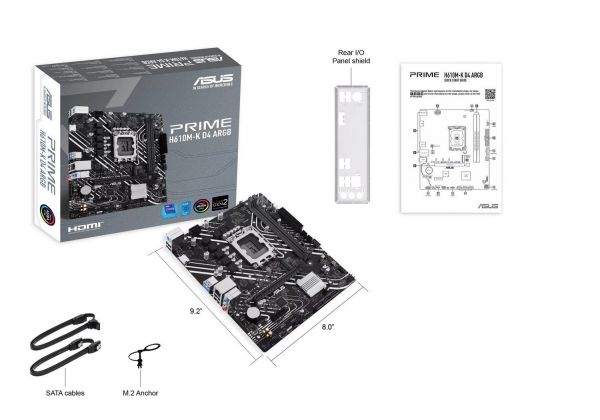 ����������� ����� Asus Prime H610M-K D4 ARGB Socket 1700 - �������� 6