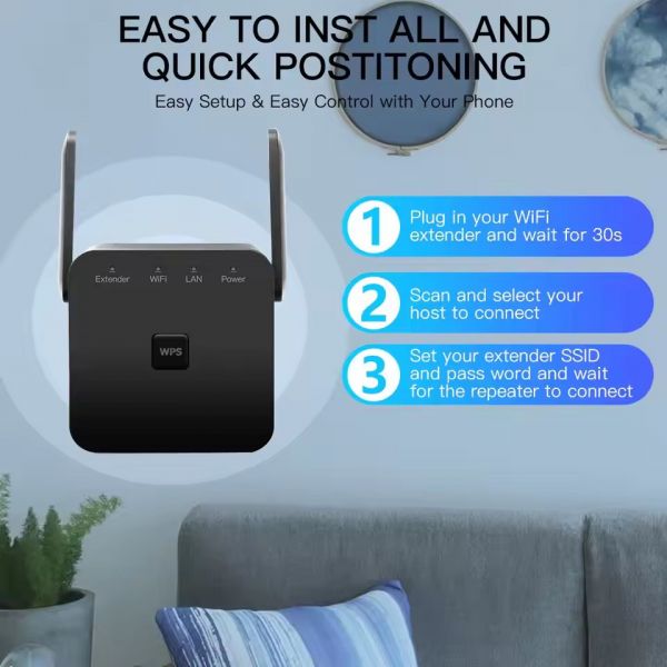 ����� ������� Fenvi Pro 300M Wi-Fi Repeater 2.4Ghz Network Expander - �������� 2
