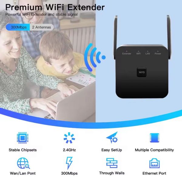����� ������� Fenvi Pro 300M Wi-Fi Repeater 2.4Ghz Network Expander - �������� 4