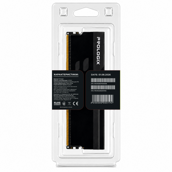 ������ ���`��i DDR4 16GB/3200 Prologix Onyx Black (PRO16GB3200YB4) - �������� 5