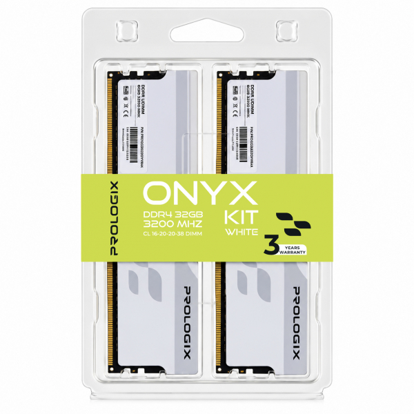 ������ ���`��i DDR4 2x16GB/3200 Prologix Onyx White (PRO32GB3200YW4K) - �������� 4