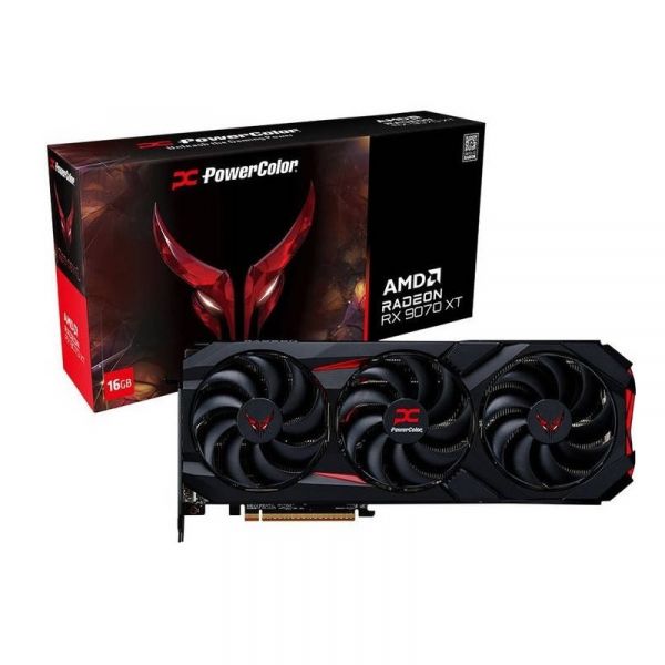 ³�������� AMD Radeon RX 9070 XT 16GB GDDR6 Red Devil Backplate Special Edition PowerColor (RX9070XT 16G-E/OC/BP) - �������� 1