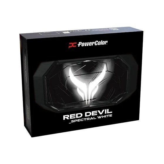  AMD Radeon RX 9070 XT 16GB GDDR6 Red Devil Spectral White PowerColor (RX9070XT 16G-E/OC/WHITE) -  7
