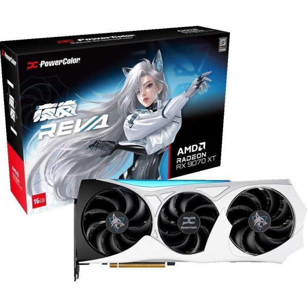 ���������� AMD Radeon RX 9070 XT 16GB GDDR6 Hellhound OC Reva Edition PowerColor (RX9070XT 16G-L/OC/REVA) - �������� 1