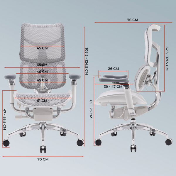 ������ ������� Sihoo Doro S100 Mesh Black (S100-M301) - �������� 20