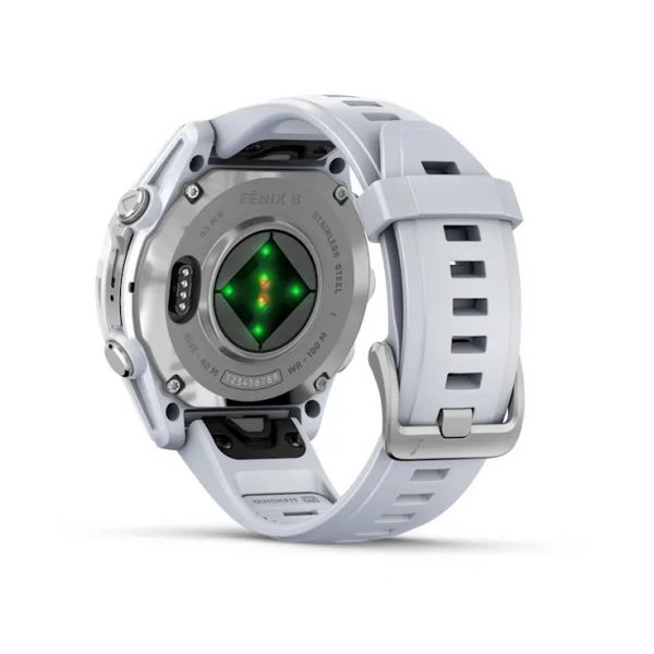 - Garmin Fenix 8 43mm AMOLED Silver with Whitestone Silicone (010-02903-06) -  5