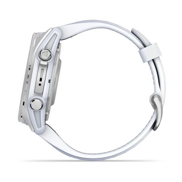 - Garmin Fenix 8 43mm AMOLED Silver with Whitestone Silicone (010-02903-06) -  4