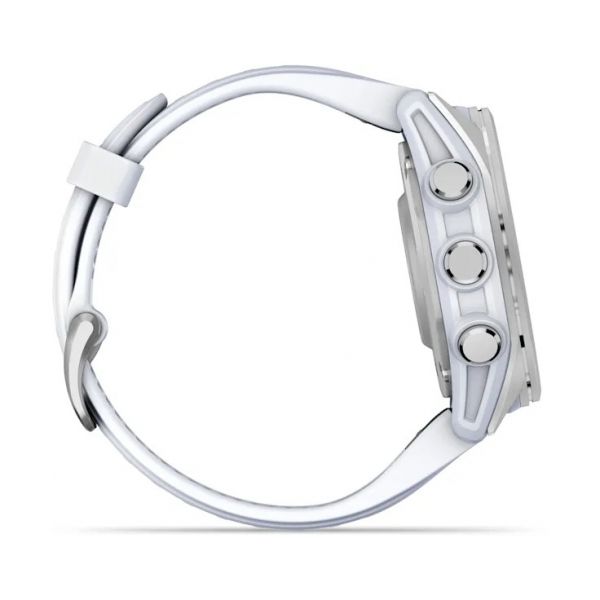 - Garmin Fenix 8 43mm AMOLED Silver with Whitestone Silicone (010-02903-06) -  3