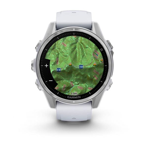 - Garmin Fenix 8 43mm AMOLED Silver with Whitestone Silicone (010-02903-06) -  12