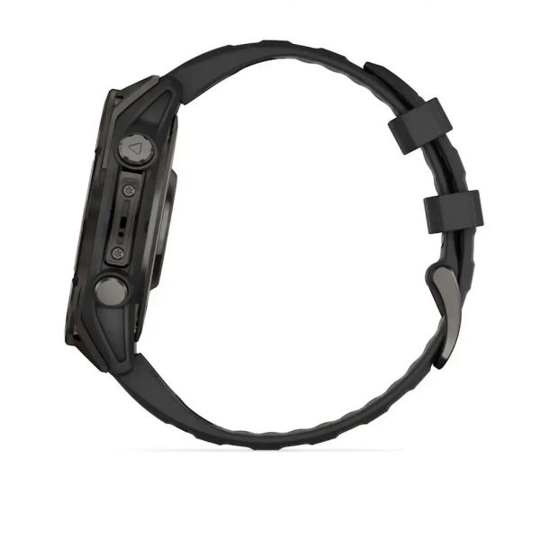�����-�������� Garmin Fenix 8 47mm AMOLED Sapphire Carbon Gray DLC Titanium with Black Silicone (010-02904-29) - �������� 3