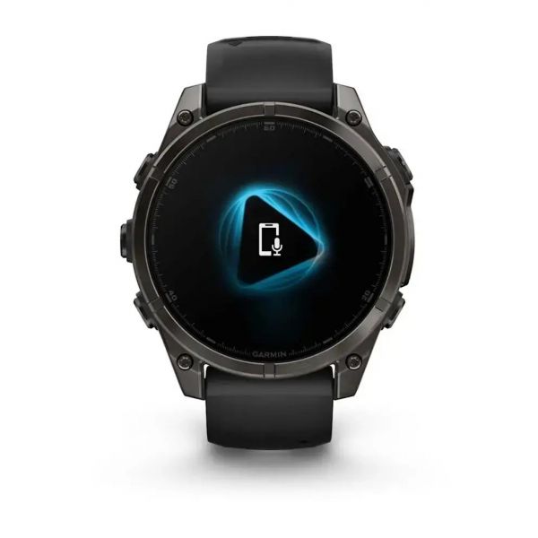 �����-�������� Garmin Fenix 8 47mm AMOLED Sapphire Carbon Gray DLC Titanium with Black Silicone (010-02904-29) - �������� 11